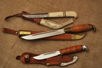 Trio of Finland made Fixed blades