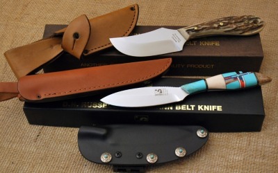 Two DH Russell-Grohmann Belt Knives