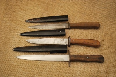 Trio WWI Trench Knives