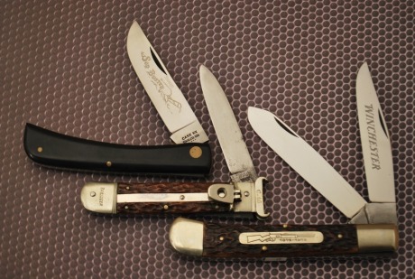 Three vintage knives