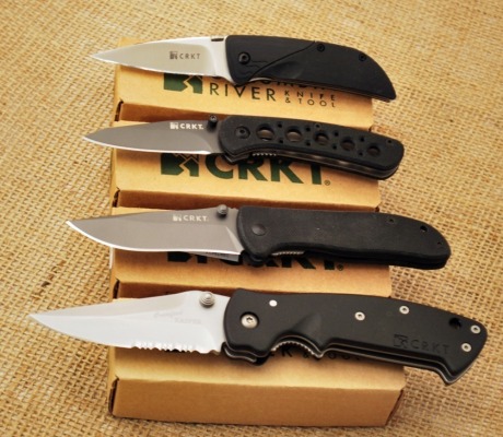 Four CRKT locking liner