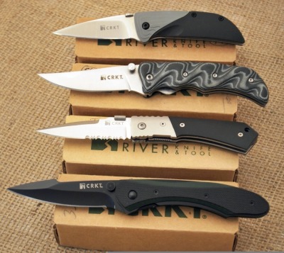 Four CRKT knives