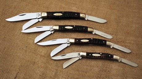 Four 70's Case knives