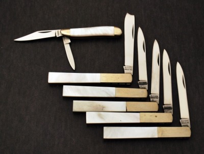 Pearl Elkhorn knives
