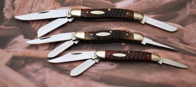 3 Case Bone handle serpentines