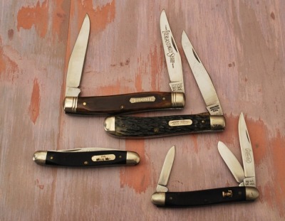 Four Schrade Made Knives