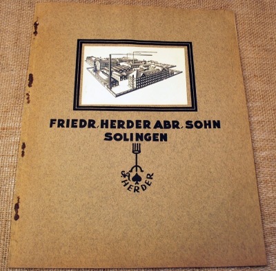 Friedr Herder abr sohn Solingen catalog
