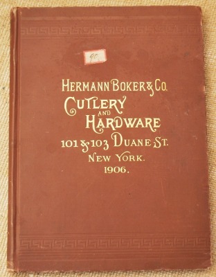 Boker 1906 hardcover catalog