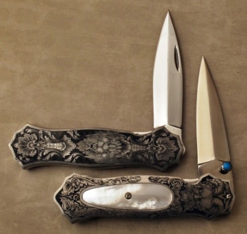 Panja Pojiew Engraved linerlock folders