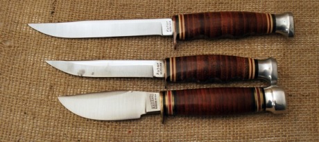 Stacked washer Marbes and Kabar hunters