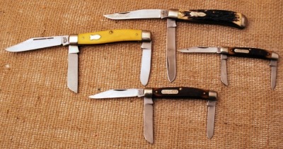 Four Schrade knives