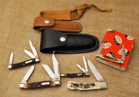 Group of Various knives and sheaths