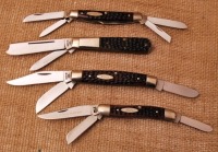 Four Case knives from 70's