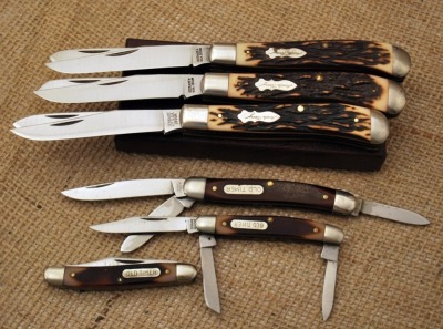 Six Schrade USA knives