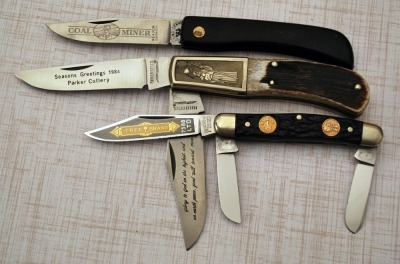 Three collectible knives