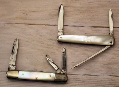 Two vintage Pearl knives
