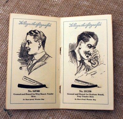 Robeson Razor flier, "What kind of beard have you?" The razor that fits your face" etched