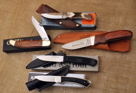 Group of five knives