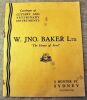 W. Jno Baker Ltd Catalog of Cutlery and Veterinary Instrument, Sydney Australia company