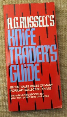 A. G. Russell Knife Traders Guide, a compilation of knife prices of unique items sold via A. G.'s Knives for Immediate Delivery listings. Interesting for price comparisons. Prices are out of date.