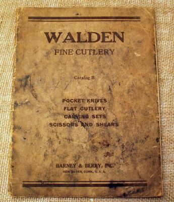 Walden Knife Company catalog, vintage and original.