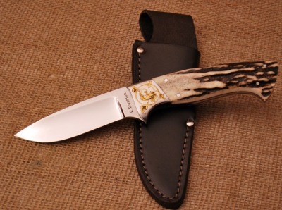 Curt Erickson Gold Engraved hunter