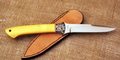 Ray Cover Engraved micarta fighter - 2