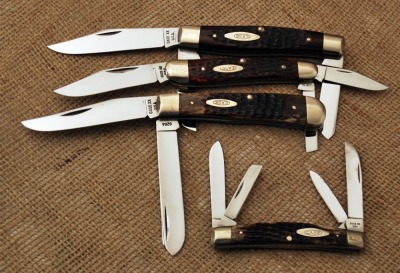 Quartet of Case 70's Vintage bone