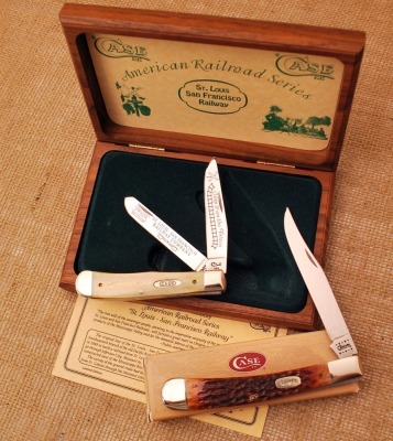 Pair of Case bone knives