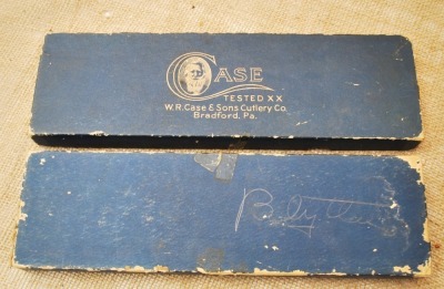 W. R. Case blue JOB box