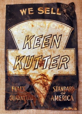 Vintage Metal Keen Kutter sign. - 22