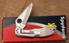 Spyderco Delica Santa Fe Stonework's Jet & Pearl - 2