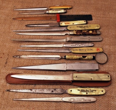 Group of 14 letter openers