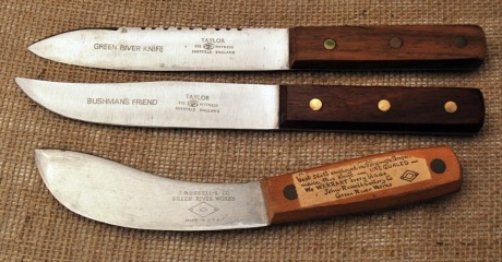 Three Frontier-era knives