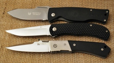 Three CRKT folders