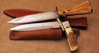 Two Stag handled Knives