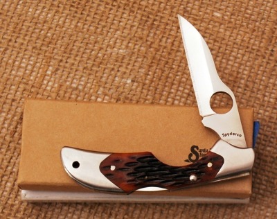 Jigged bone Spyderco Kiwi