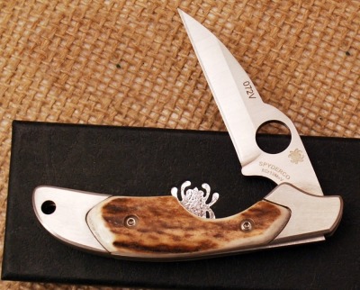 Spyderco slip-it stag Kiwi