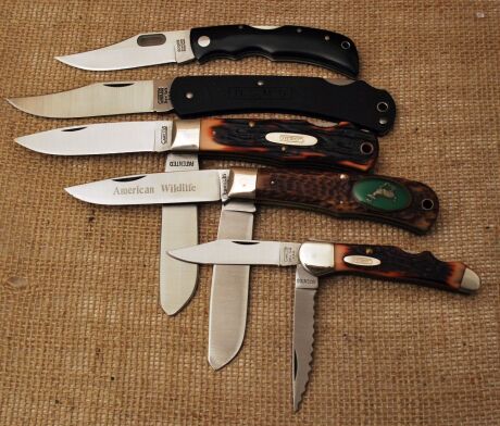 Group of five knives