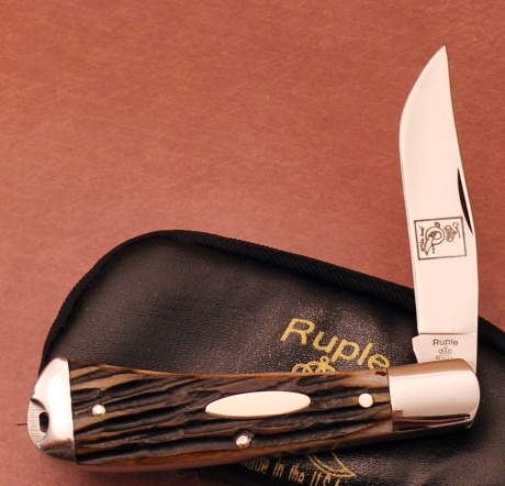 Queen Cutlery Ruple Trapper Bone