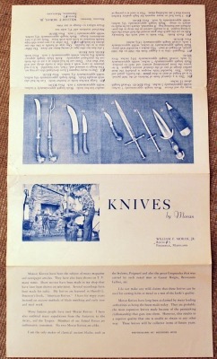 Knives by Moran Folding Flyer - 2