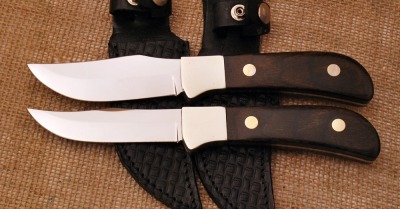 Two Unmarked Queen Hunting Knives