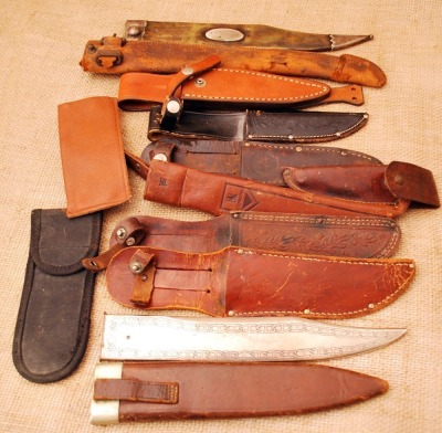 Group of Leather Sheaths