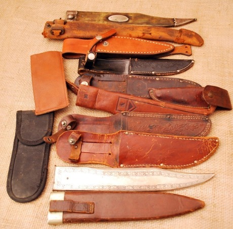 Group of Leather Sheaths