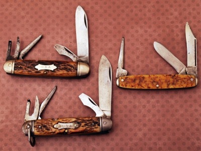 Three Vintage Camillus Knives