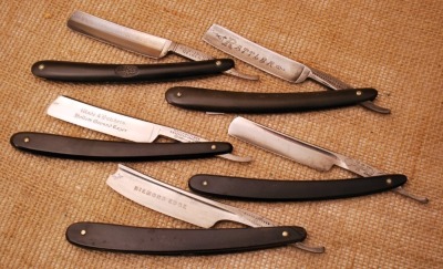 5 Razors HS&B, Boker, W&B, H.Sears, DE, OVB