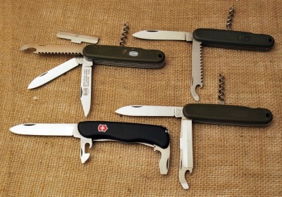 Four Victorinox & Mauser knives