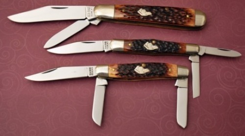 Three KA-BAR Bone Dogsheads