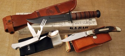 USMC Kabar, Hobo, and Schrade USA