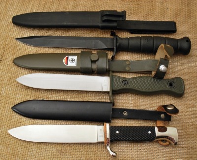 Three German Miliatry knives